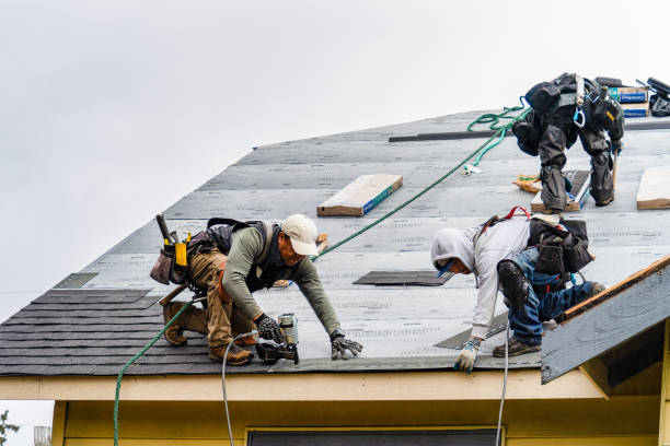 Professional Roof Replacement technician working in Netcong, NJ
